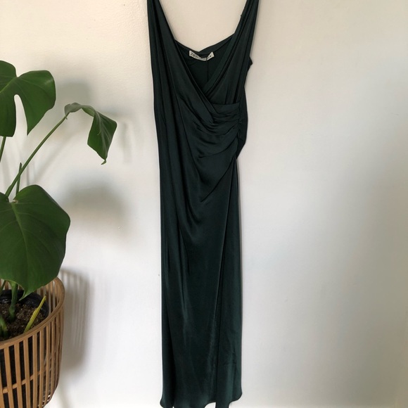 ZARA | GREEN DRESS - Picture 4 of 6